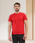 T.T. Men'S Solid Eco Friendly (Cotton Rich) Recycled Fabric Regular Fit Round Neck T-Shirt-Red