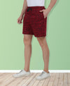 Tt Men'S Cotton Printed Bermuda / Shorts Maroon