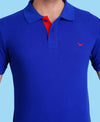 HiFlyers Men Royal Blue Polo T-Shirt