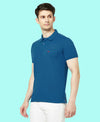 HiFlyers Men'S Solid Regular Fit Polo T-Shirt With Pocket -Royal Blue