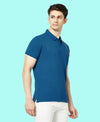 HiFlyers Men'S Solid Regular Fit Polo T-Shirt With Pocket -Royal Blue