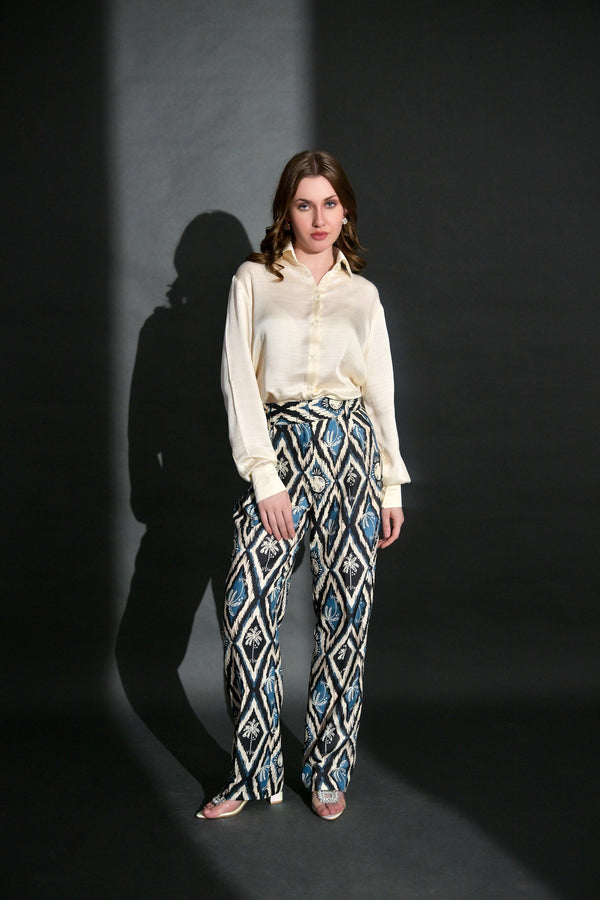 Viscose shirt trouser combo