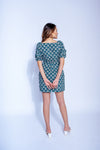 Garden Party Teal Green Cotton Dress