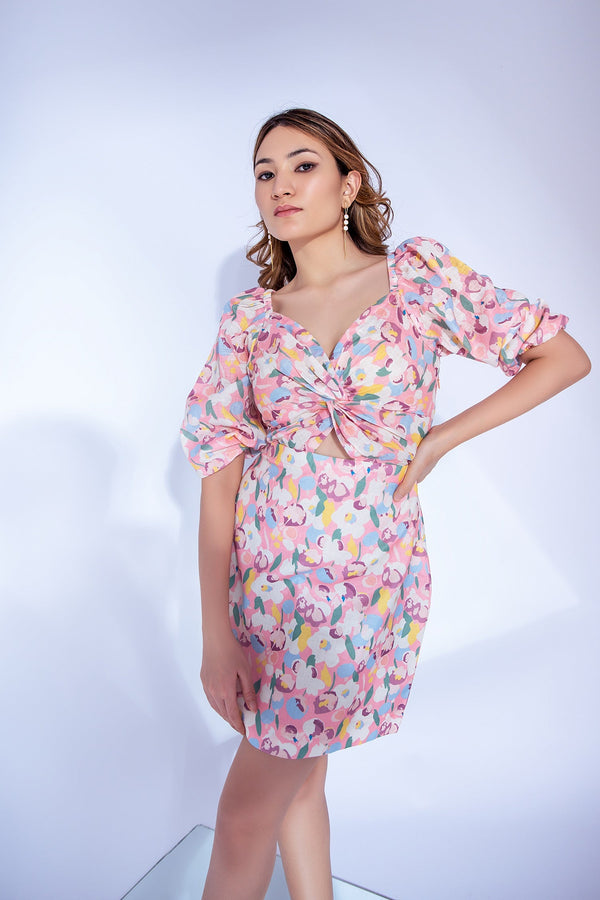 Blush blossom dress