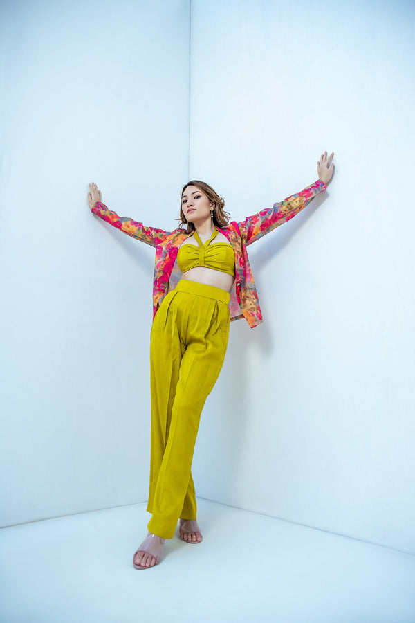 Garden Party Pink & Green 3 Piece Co Ord Set (Combo)