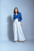 Blue waistcoat with blazer trouser
