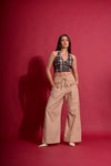 Cotton flex baggy pants