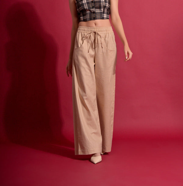 Cotton flex baggy pants