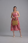 Muslin red floral