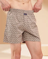 HiFlyers Men Regular Fit Printed Super Combed Cotton Woven Boxer Short Pack Of 1 Skin