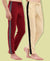 T.T. Men Regular Fit Poly Jersey Cut And Sew Trackpant Pack Of 2-Maroon-Skin