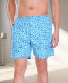 HiFlyers Men Printed Cotton Boxer Short Sky Blue