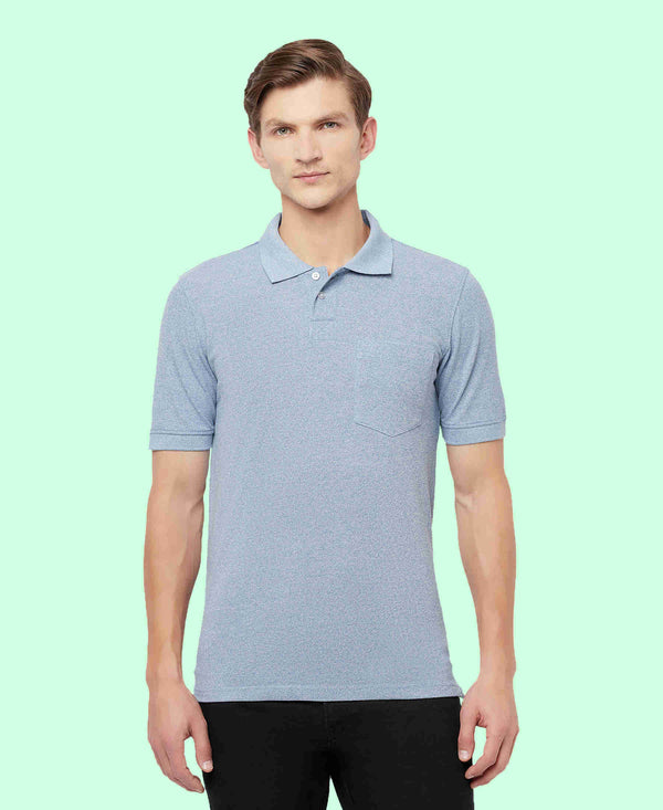 HiFlyers Men'S Grindle Tshirts With Pocket Sky Blue