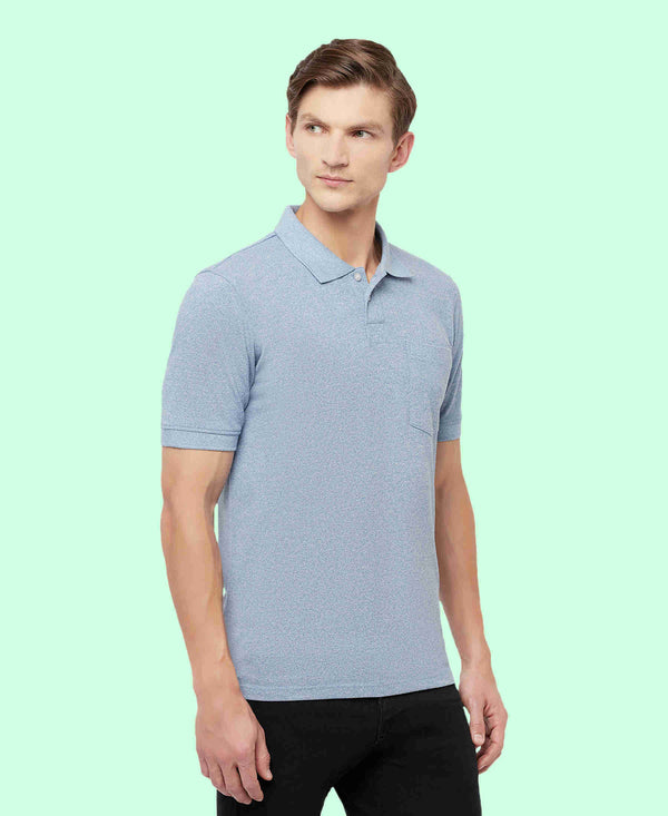 HiFlyers Men'S Grindle Tshirts With Pocket Sky Blue