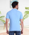 HiFlyers Men Sky Blue Polo T-Shirt