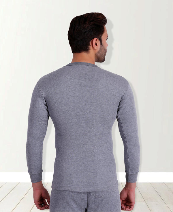 T.T. Mens Sky Blue Slim FitSolid Titanic Thermal Top
