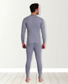 T.T. Mens Sky Blue Slim FitSolid Titanic Thermal Set