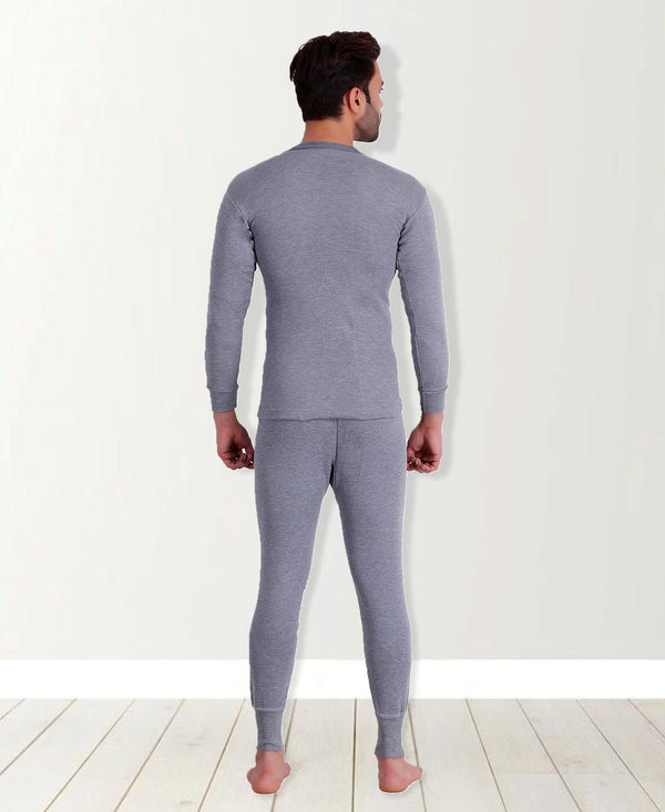 T.T. Mens Sky Blue Slim FitSolid Titanic Thermal Set
