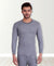 T.T. Mens Sky Blue Slim FitSolid Titanic Thermal Top