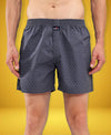 HiFlyers Men Regular Fit Printed Super Combed Cotton Woven Boxer Short Pack Of 1 Steel Grey