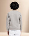 HiFlyers Boys Regular Fit | Premium Cotton Fleece |Full Sleeves|Round Neck|Trendy Winter Wear| Sweatshirts For Boys And Girls -Grey