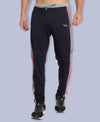 HiFlyers Men Side Striped Details Navy Blue Trackpants