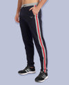 HiFlyers Men Side Striped Details Navy Blue Trackpants