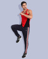 HiFlyers Men Side Striped Details Navy Blue Trackpants