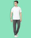 HiFlyers Mens Anthra Regular Fit Solid Cotton Blend Trackpant/Jogger