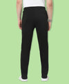 HiFlyers Mens Black Regular Fit Solid Cotton Blend Trackpant/Jogger