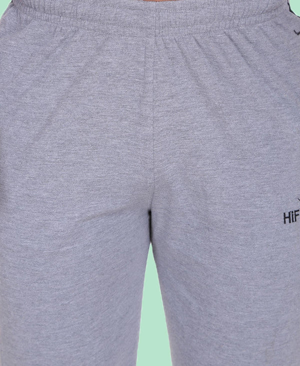 HiFlyers Mens Grey Comfort FitSolid Trackpant