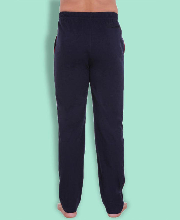 HiFlyers Mens Navy Comfort FitSolid Trackpant