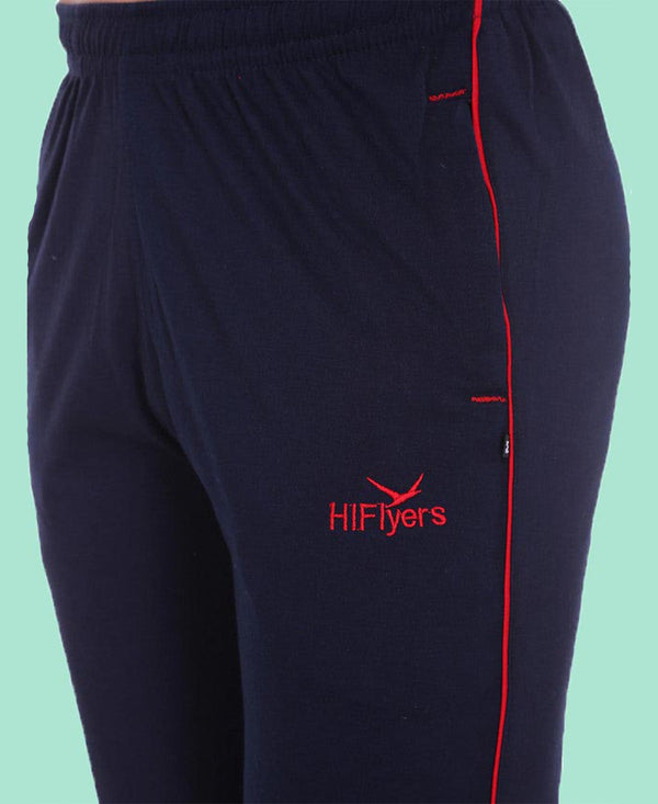 HiFlyers Mens Navy Comfort FitSolid Trackpant