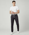HiFlyers Mens Steel Grey Regular Fit Solid Cotton Blend Trackpant/Jogger