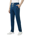 HiFlyers Mens Teal Blue Regular Fit Solid Cotton Blend Trackpant/Jogger