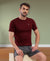 T.T. Men Slim Fit 100% Cotton Cool Round Neck Half Sleev Solid Tshirt Maroon