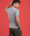 T.T. Men'S Solid Eco Friendly Cotton Blended Fabric Regular Fit Round Neck T-Shirt-Grey