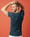 T.T. Men'S Solid Eco Friendly Cotton Blended Fabric Regular Fit Round Neck T-Shirt-Steel Grey