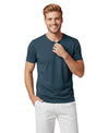 T.T. Men'S Solid Eco Friendly Cotton Blended Fabric Regular Fit Round Neck T-Shirt-Steel Grey