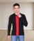 HiFlyers Men Round Neck Full Sleeve Cut & Sew Black-Red T-Shirt