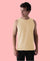 T.T. Men’S Cotton Vest|Premium Melange Cotton|Regular Fit|Soft, Breathable, Fade-Resistant | Anti-Bacterial & Lightweight | Ideal For Gym/Sports Activities|Pack Of 1|Tan