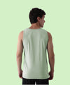 T.T. Men’S Organic Cotton Vest|Premium Melange Cotton|Regular Fit|Soft, Breathable, Fade-Resistant | Anti-Bacterial & Lightweight | Ideal For Gym/Sports Activities|Pack Of 1|Green