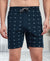 T.T. Men Regular Fit Cotton Polyster Printed Short With Zip Pocket Pack Of 1-Teal Blue