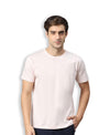 T.T. Men’S Organic Cotton T-Shirt|Melange Slim Fit Tees For Men | Round Neck|Regular Fit|Anti-Bacterial & Lightweight | Ideal For Gym/Sports Activities|Peach