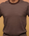 T.T. Mens Slim FitSolid Hotpot Designer Thermal Top Brown