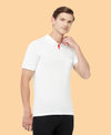 HiFlyers Men'S Solid Tshirts With Pocket White