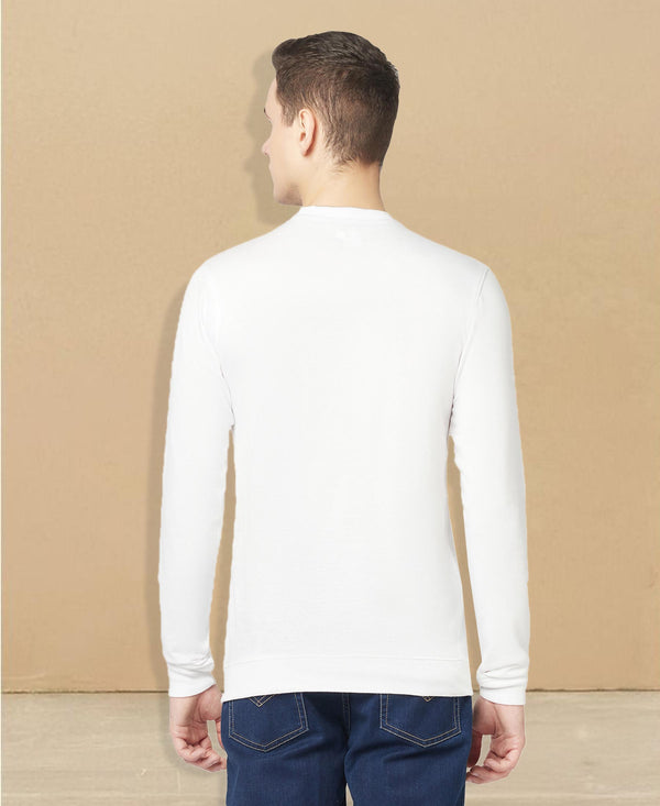 T.T. Men Cotton Polyster Regular Fit Solid Full Sleeve T-Shirt Pack Of 2 (White-Onion )