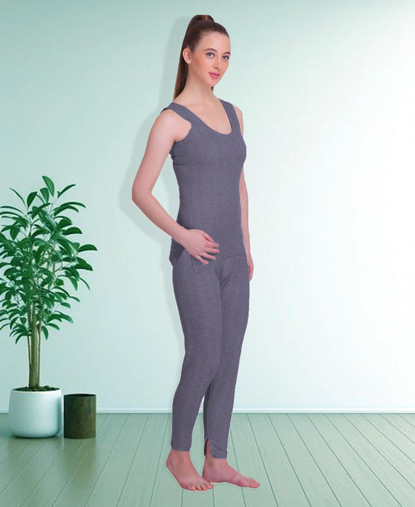 T.T. Hotpot Elite Women Sleeveless Slip - Pyjama Set Thermal - Navy