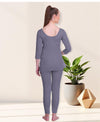 T.T. Hotpot Elite Women 3/4th Slip - Pyjama Set Thermal - Navy
