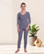 T.T. Hotpot Elite Women 3/4th Slip - Pyjama Set Thermal - Navy